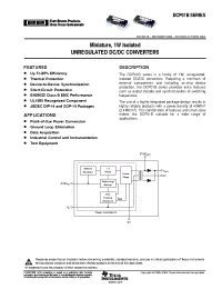 Datasheet DCP010512 manufacturer Burr-Brown